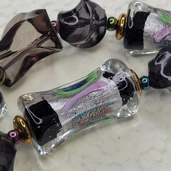 BLACK Bead Necklace Casual Boho Summer Fashion Trendy Necklace - Picture 3 of 6